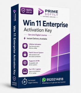 Prime Softly Win 11 Enterprise Lifetime Activation Key | Genuine Software License | Instant Delivery Service | Enterprise-Level Security | Digital Product