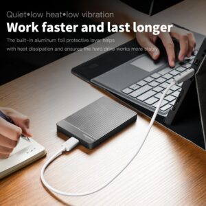UnionSine External Hard Disk Drive 500GB Portable HDD USB 3.0 Compatible with PC, Mac,Desktop, Laptop, Xbox One, Xbox 360, PS4