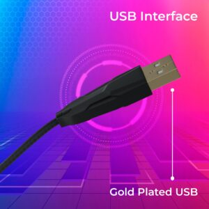 Zebronics War-K Gaming Keyboard with 104 Keys,Multi Color LED,1.8m Braided Cable, Gold Plated USB,Laser Keycaps, Anti-Ghosting 19 Keys,2 Step Stand,12 Integrated Multimedia Keys (Black)