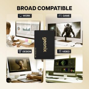 GEONIX SATA 2.5" 256GB Internal Solid State Drive6Gb/s | Fast Performance | Read/Write Speed Upto - 570/500 MB/s | Quad Channel Controller Compatible with PC and Laptop | 5 Years Warranty.